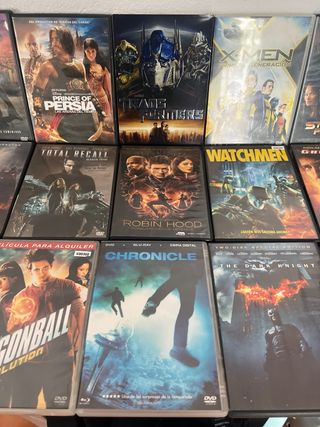 Lote dvd 15” genero  Fantasía y Acción”