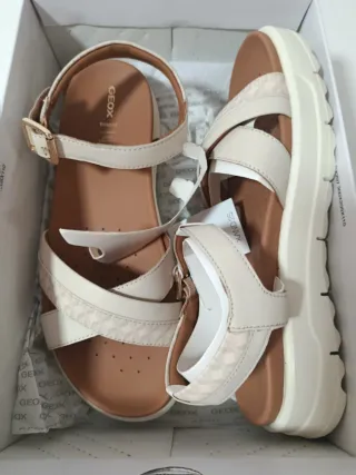 Sandalias Geox Beige Mujer