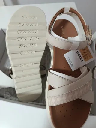 Sandalias Geox Beige Mujer