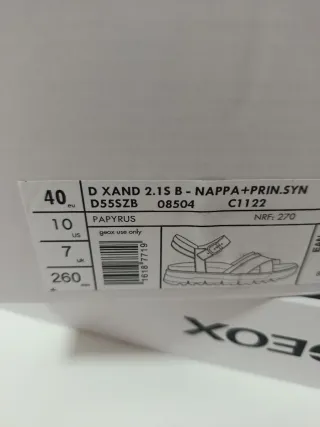 Sandalias Geox Beige Mujer