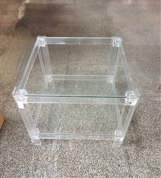 Mesa auxiliar  en Metacrilato y Cristal