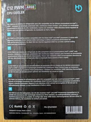 CPU COOLER HIDITEC C12 PWM ARGB