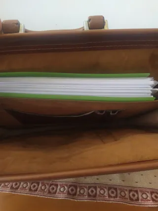 Maletín de piel para documentos