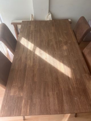 Mesa Comedor Estilo Industrial Madera y Metal