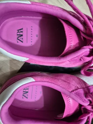 Zapatillas Zara rosas y blancas