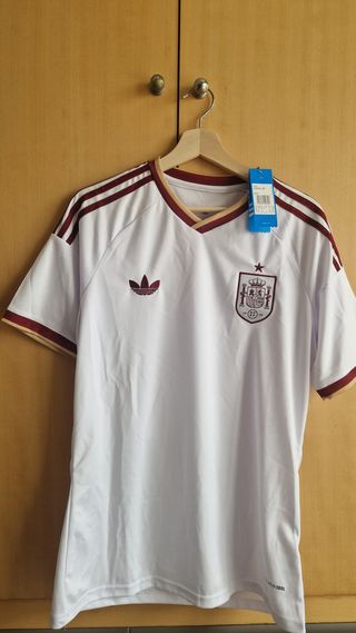 Camiseta España Adidas Blanca
