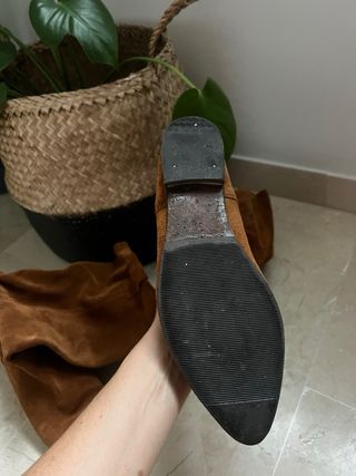 Botas de piel marrones italianas