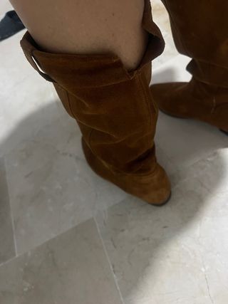 Botas de piel marrones italianas