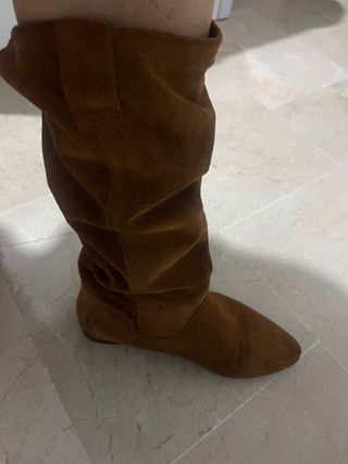 Botas de piel marrones italianas