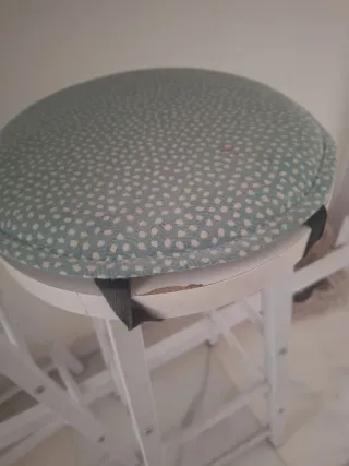 Barra de cocina blanca 140x40 cm y 2 taburetes