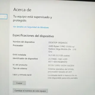 HP EliteBook 745 G6 solo usado en oficina.