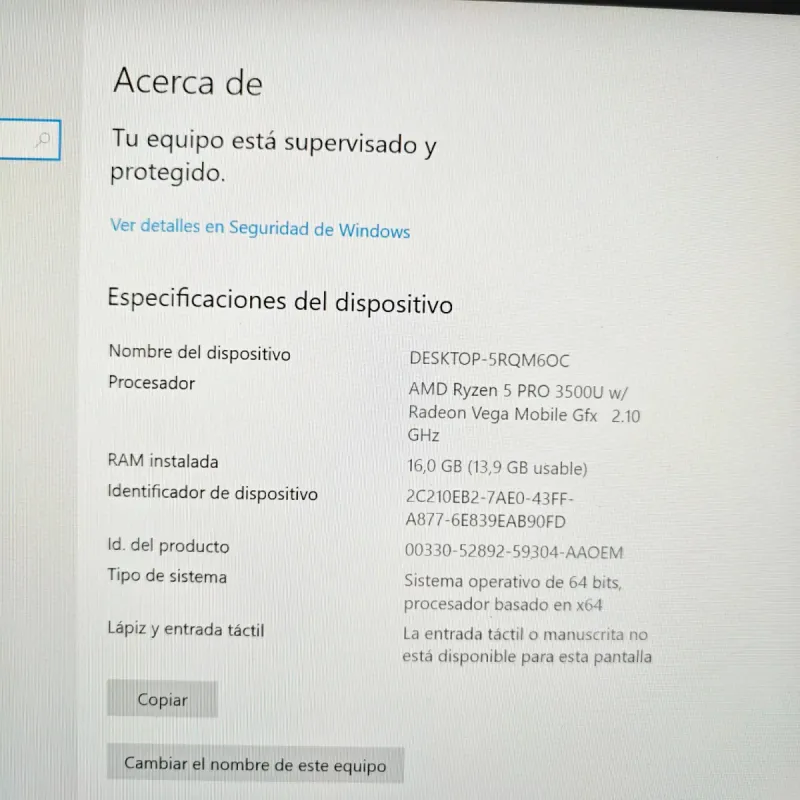 HP EliteBook 745 G6 solo usado en oficina. afbeelding 5