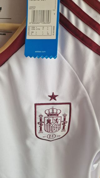 Camiseta España Adidas Blanca Talla S