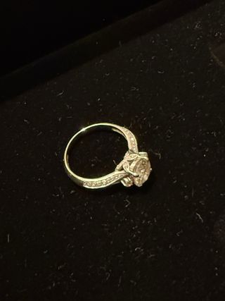 Anillo diamante 1.5ct IGI oro blanco 18k