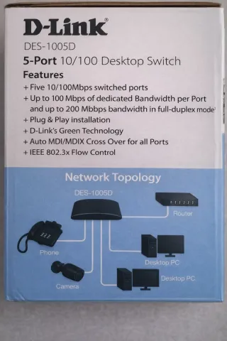 D-Link DES-1005D Switch 5 Puertos 10/100 nuevo