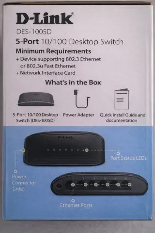 D-Link DES-1005D Switch 5 Puertos 10/100 nuevo