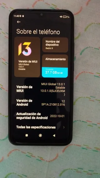 Xiaomi Redmi 9 Negro Como Nuevo