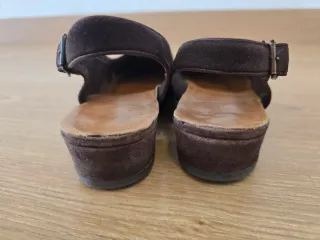 Sandalias ante marrón chocolate Talla 37