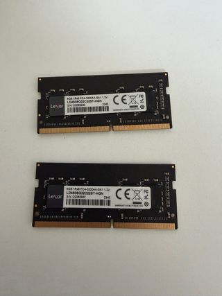 2x 8GB DDR4 3200MHz Lexar Módulos RAM Portátil