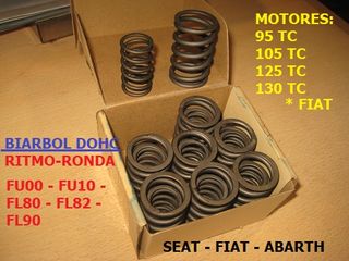 Muelle Válvulas Seat Fiat 8v Biarbol DOHC