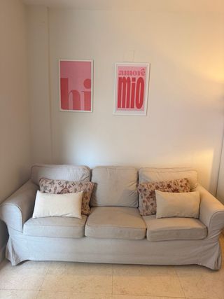 Sofá 3 plazas Ektorp Ikea Beige