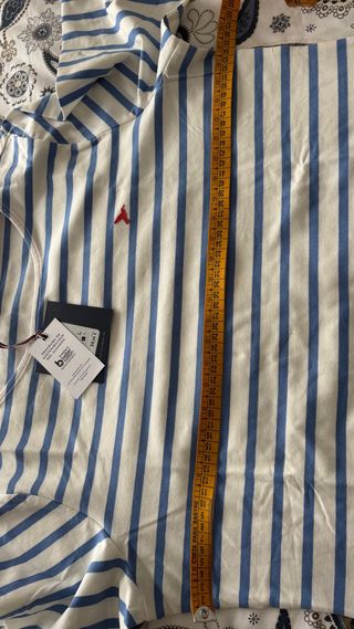 Camiseta Lloyds rayas azul y blanco