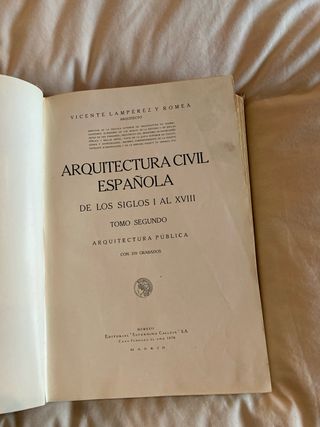 Architettura Civile Spagnola Volumi 1 e 2