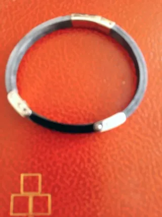6 Bracciali Uomo e Anello in Acciaio