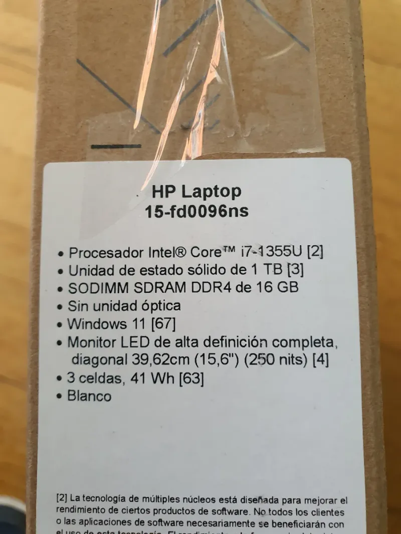 Portátil HP 15" intel i7 afbeelding 4