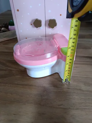 Inodoro de juguete con luz y sonido