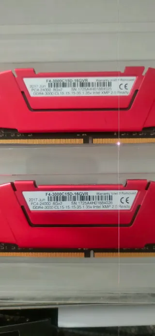 RAM G.Skill Ripjaws V Red DDR4 3000 CL15 4x8 32GB