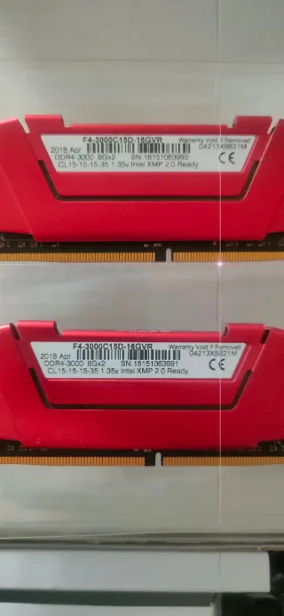 RAM G.Skill Ripjaws V Red DDR4 3000 CL15 4x8 32GB