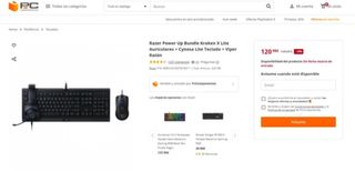 Pacchetto Gaming Razer Tastiera Mouse Cuffie