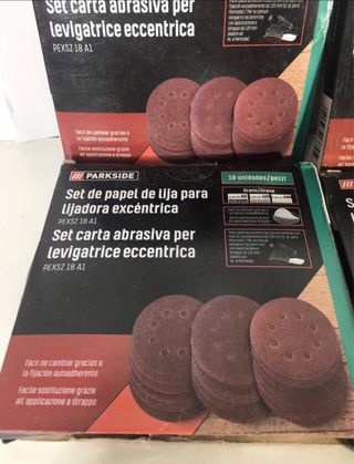 4 Paquetes Lijas Parkside Lijadora Excéntrica