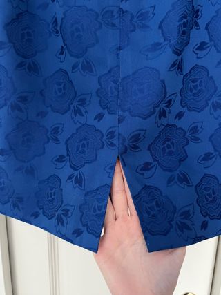 Falda vintage azul floral