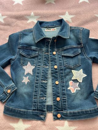 Chaqueta vaquera Desigual estrellas T.8-10