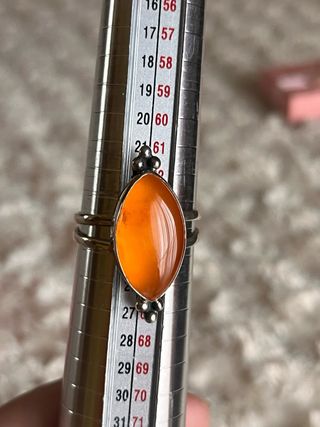 Anillo Plata 925 Carnéola Ajustable Nuevo
