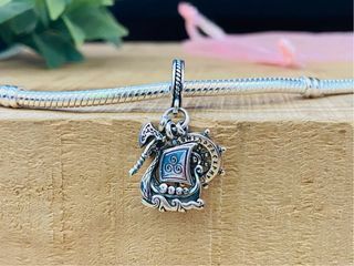 Charm Barco Navio Vikingo - Plata