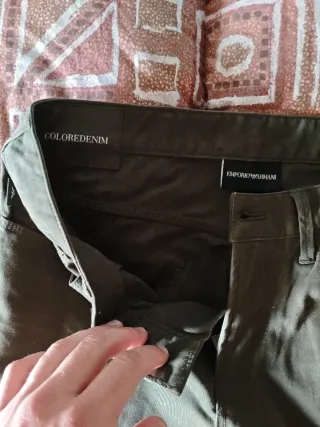 Pantalones Emporio Armani W29 L34 Verde Oliva