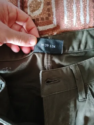 Pantalones Emporio Armani W29 L34 Verde Oliva