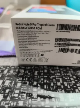 Xiaomi Redmi Note 9 Pro color verde.