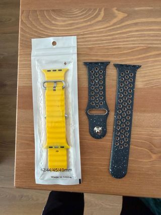 Correas Apple Watch Nike Amarilla y Negra