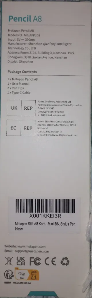 Lápiz digital Metapen A8 compatible con Apple