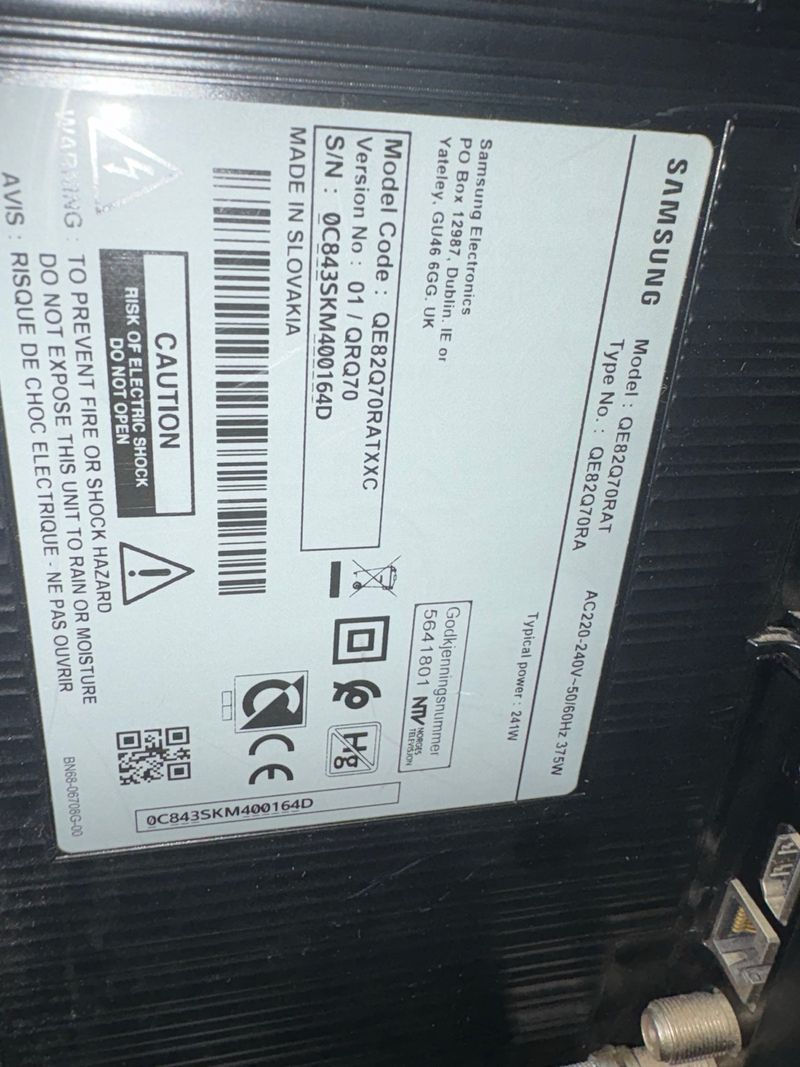 URGE VENDER Samsung QLED 82 QE82Q70R Smart TV afbeelding 3
