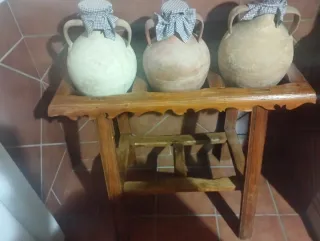 Juego de 3 Cantareras de Terracota