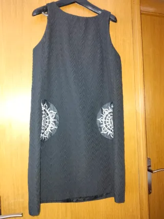 Vestido Negro Desigual Talla XL