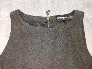 Vestido Negro Desigual Talla XL