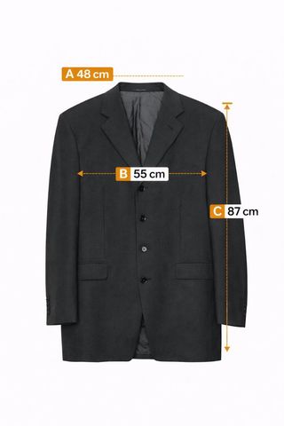 Giacca YSL Lana Grigia Taglia 52 XL