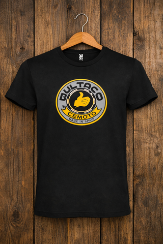 Camiseta Negra Bultaco Clasico Algodón Talla L