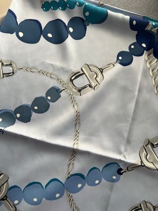 Pañuelo Seda Tous Azul y Turquesa